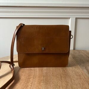Hobo Jill Wallet Crossbody - Truffle Polished 100% Genuine Leather